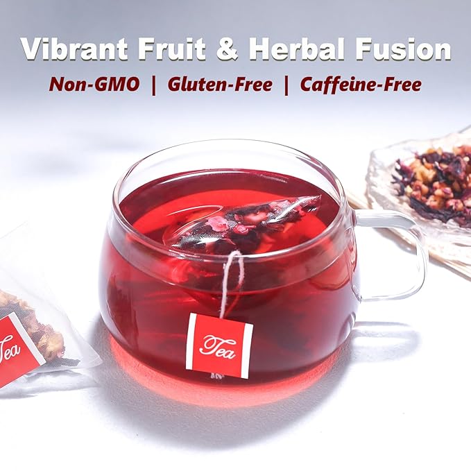 TEARELAE - Cranberry Apple Tea Bags, Rose Petals & Licorice Root - - Image 4