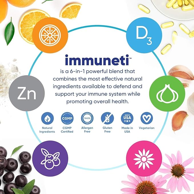 Immuneti Advanced Immune Support – Doctor Formulated 6-in-1 Daily Immunity - Image 4
