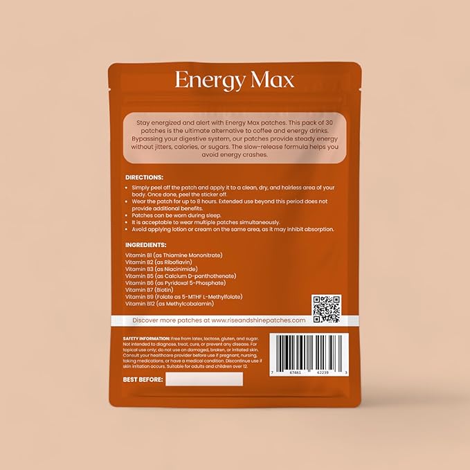 EnergyMax Patches by Rise & Shine All-Day Energy Boost & Fatigue Relief | - Image 5