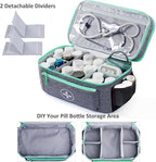 BAGSFY Travel Medicine Bag Organizer, Medical Bag Empty, Pill Bottle Organizer - Image 3