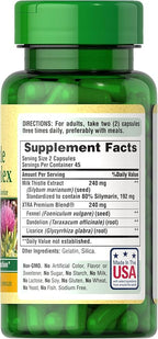 Puritan's Pride Milk Thistle Liver Complex, Supports Healthy Liver Function - Image 2