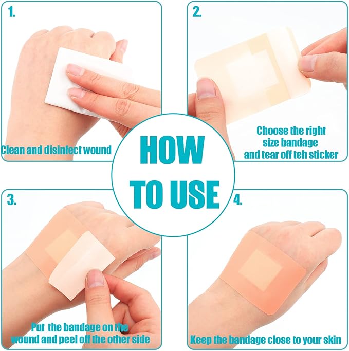 Lounsweer 720 Pcs Assorted Bandage Bulk Variety Pack Flexible Adhesive - Image 5