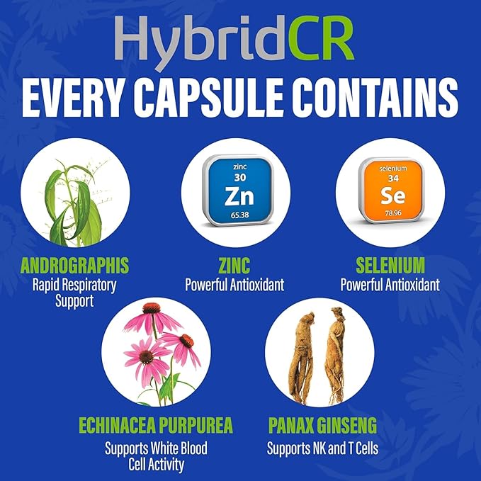 HybridCR Rapid Immune Support Supplement Pharmacist Formulated Natural Herbal - Image 4