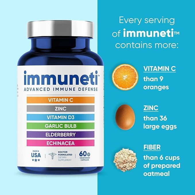 Immuneti Advanced Immune Support – Doctor Formulated 6-in-1 Daily Immunity - Image 3