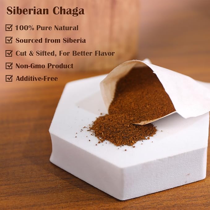 TEARELAE - Chaga Tea - 2g x 40 Count - Wild Harvest from Siberia - 100% Pure - Image 3