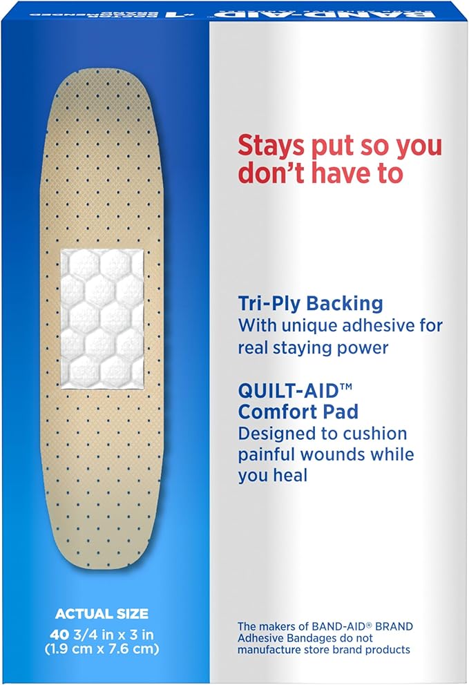 Band-Aid Brand Tru-Stay Sheer Strips Adhesive Sterile Bandages - Image 5
