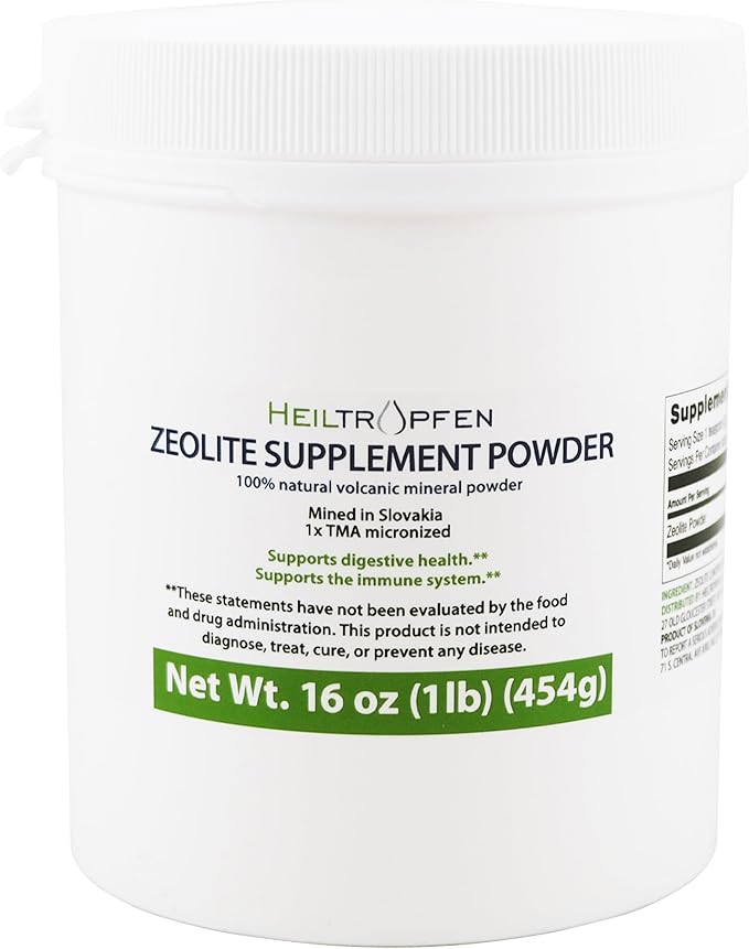 Heiltropfen Zeolite Powder | Dietary Supplement 1 Pound - 454 g | Detox | by Heiltropfen%C2%AE%EF%B8%8F