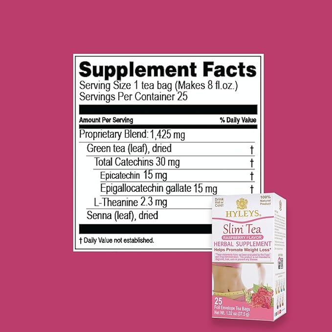 Hyleys Slim Tea Raspberry Flavor - Image 2