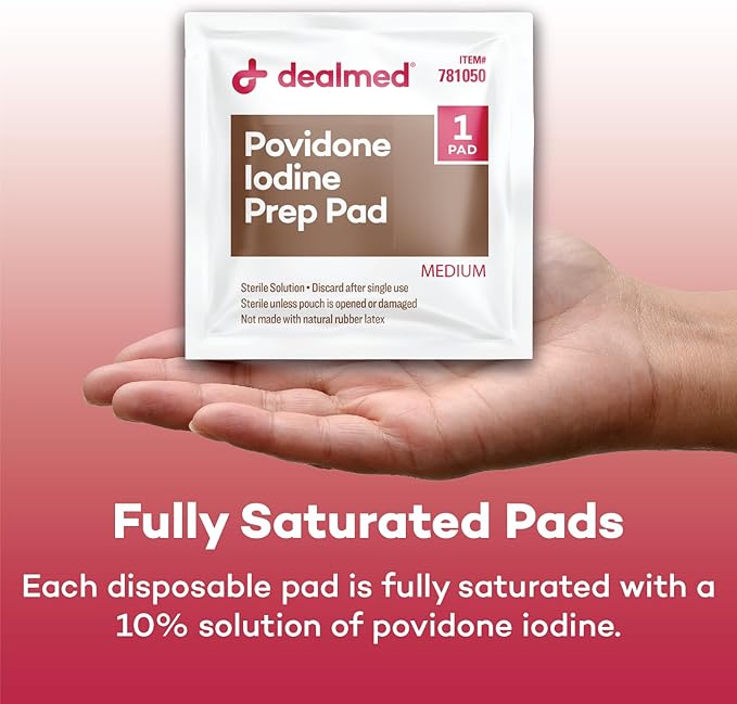 Dealmed Povidone Iodine Prep Pad 10% - Image 6