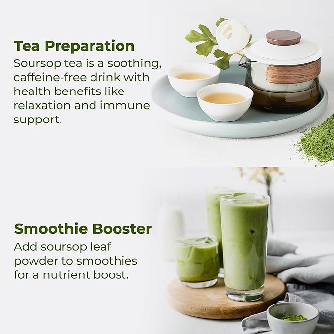 FreshDrinkUS, Premium 10oz Soursop Leaf Powder, 100% Natural and Pure from - Image 5