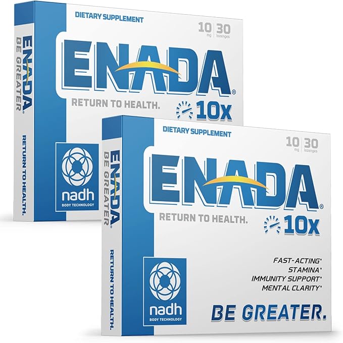 ENADA 10X NADH Supplement with Fast Acting Formula by ENADA