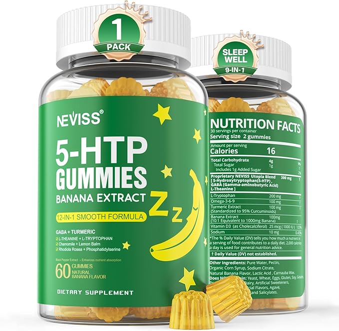 1Pack 5-HTP 400MG Gummies + GABA by Neviss