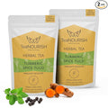 TeaNOURISH Turmeric Spice Tulsi Herbal Tea | Immunity Booster | Blend of Indian by TeaNOURISH