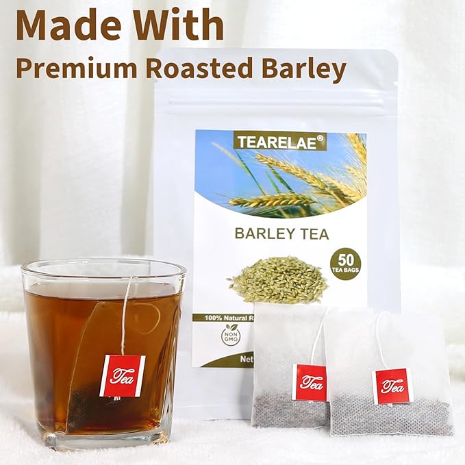TEARELAE - Barley Bags - 4g x 50 Count - 100% Pure Natural Roated Barley Grains - Image 3