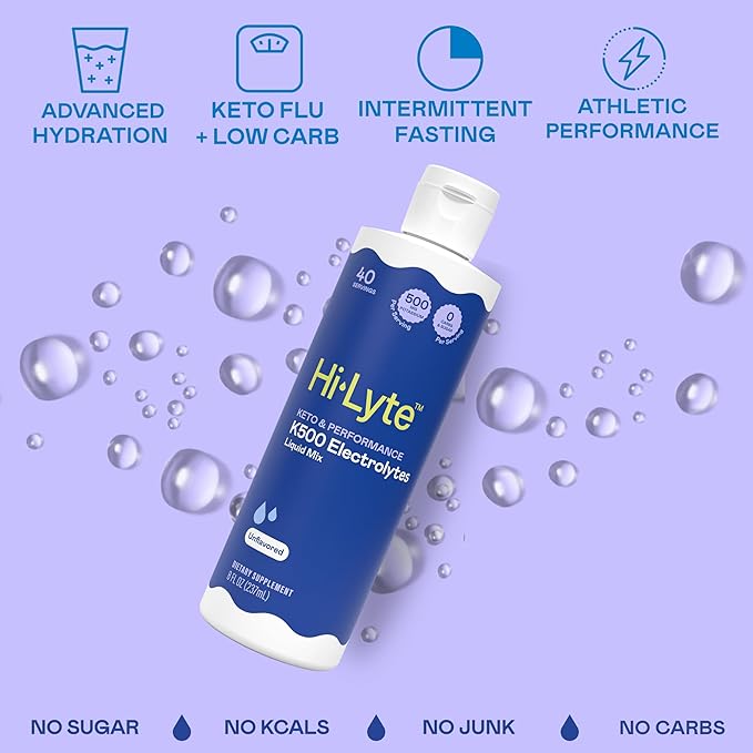 Hi-Lyte K500 Unflavored Electrolytes Liquid Mix – High Potassium Concentrate - Image 4