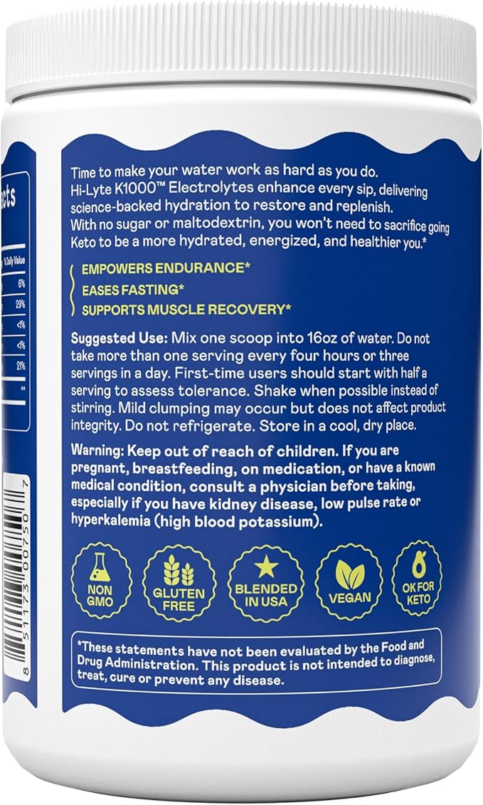 Hi-Lyte Keto K1000 Electrolytes Powder | Raspberry Lemon | Hydration Supplement - Image 6