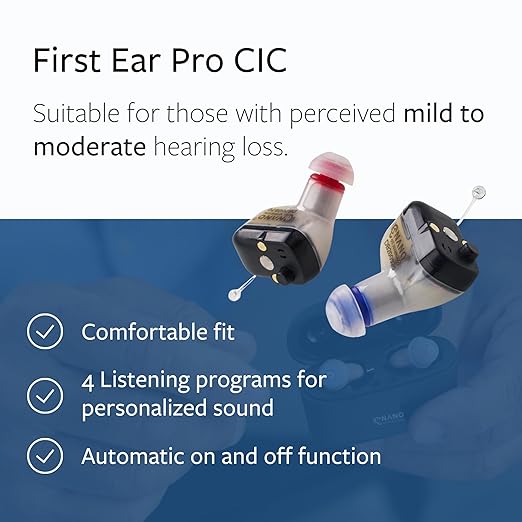 Nano Hearing Aids First Ear Pro CIC, Conversation, Music - Image 2