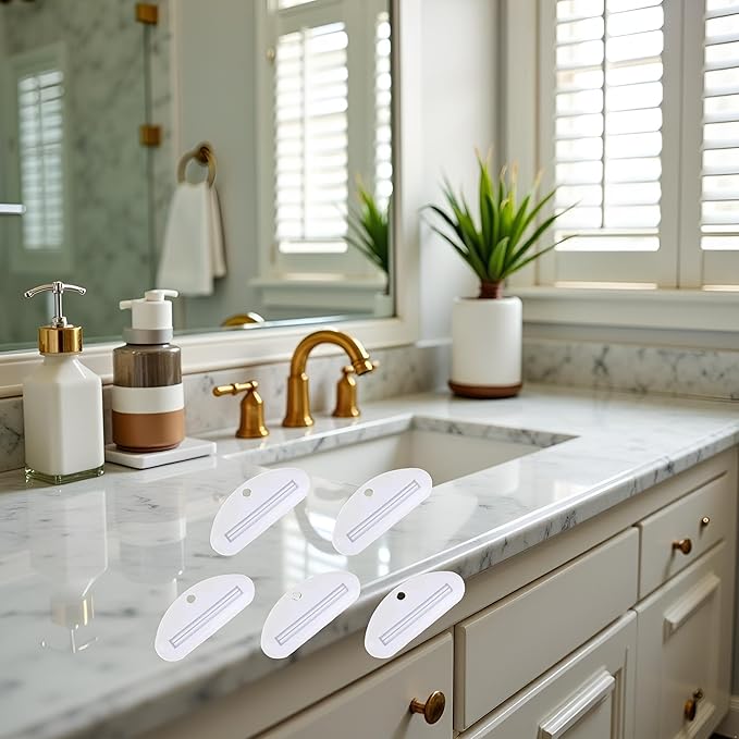 5Pcs White Toothpaste Squeezer, Plastic Toothpaste Tube Squeezer Dispenser - Image 5