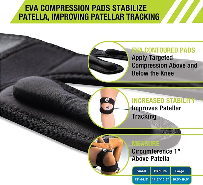 Pro-Tec X-Trac Dual Strap Knee Support, Quadriceps and Patellar Tendon Strap - Image 4