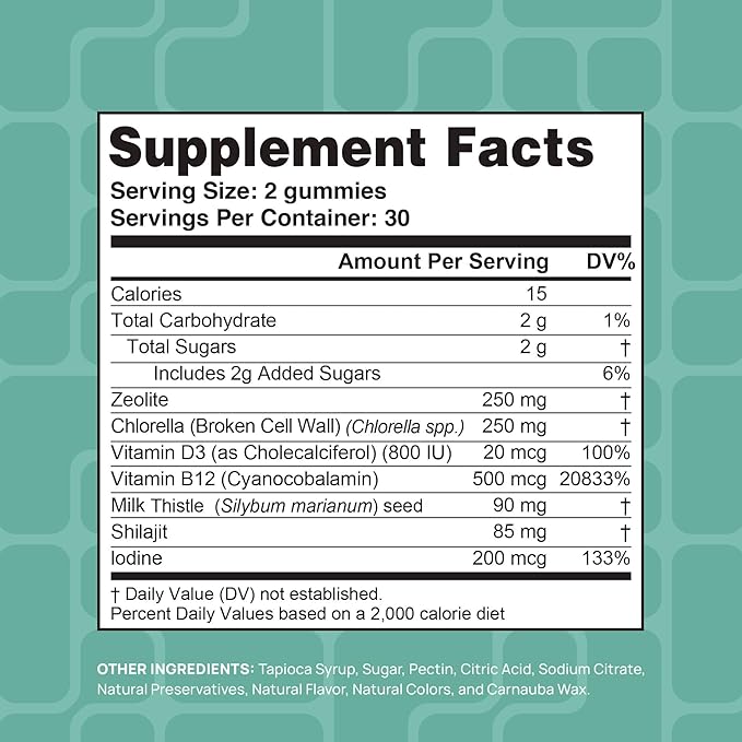 Total Detox, Heavy Metal Detox for Adults- Zeolite, Milk Thistle, Shilajit & - Image 5