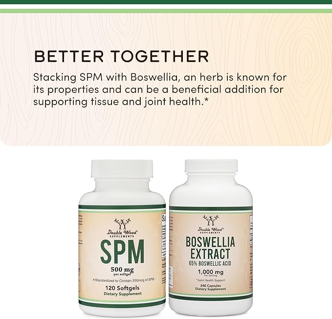 SPM Max 120 Softgels, 500mg by Double Wood - Image 5
