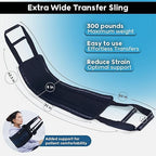 Parabound Transfer Sling For Elderly And Disabled, Lift Assist Gait Belt For - Image 3
