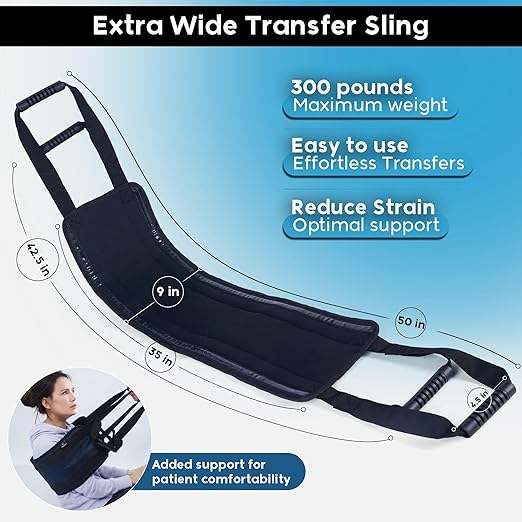 Parabound Transfer Sling For Elderly And Disabled, Lift Assist Gait Belt For - Image 3