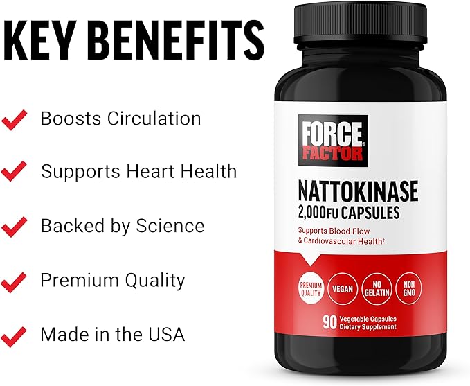 Force Factor Nattokinase 2000 FU, Nattokinase Supplement - Image 2
