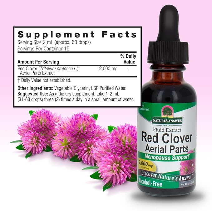 Nature's Answer Red Clover Extract 1 Ounce - Image 3