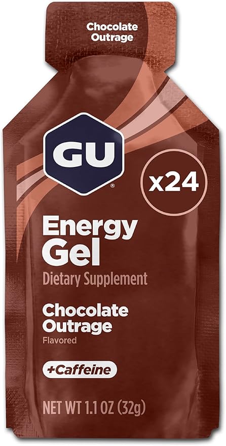 GU Energy Original Sports Nutrition Energy Gel, Chocolate Outrage by GUEnergyLabs