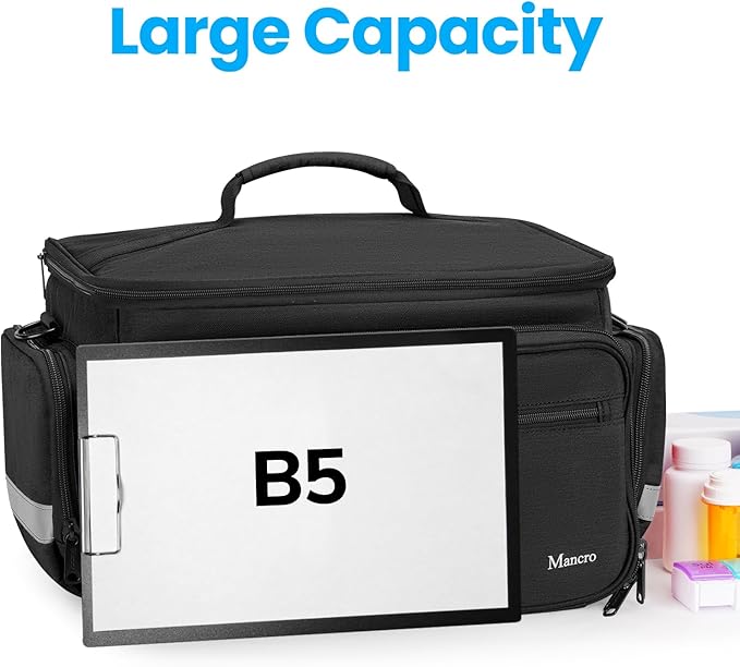 Mancro Medical Bag, Home Health Nurse Bag - Image 4