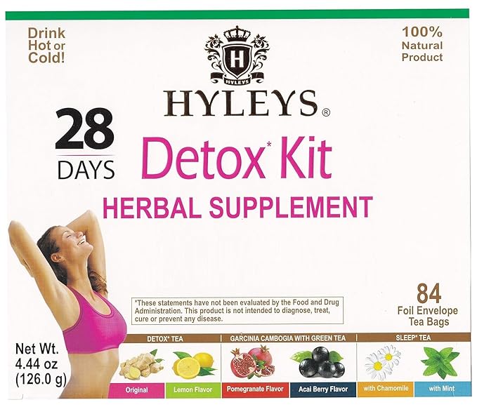 Hyleys Detox Tea for Cleanse – 28 Day Detox Kit - Image 6