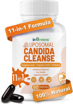 11-in-1 Candida Support Supplement, Antifungal Overgrowth, Intestinal Detox & by inGreens