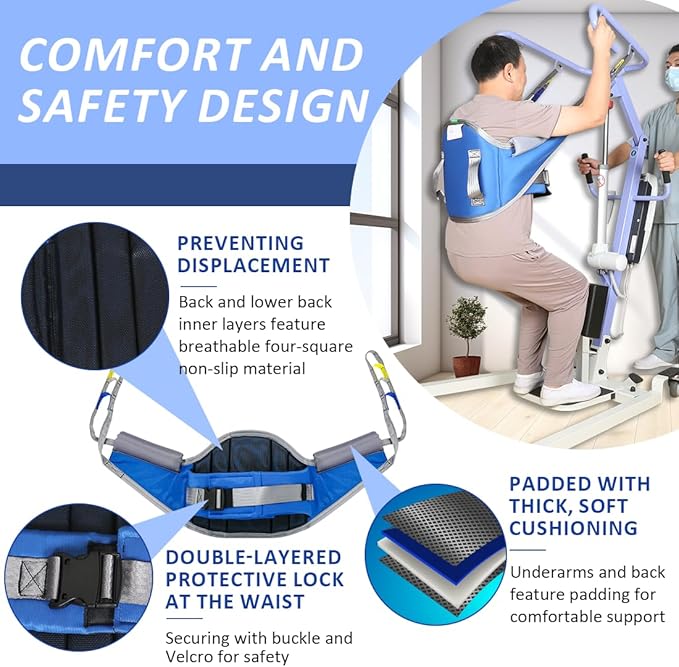 Sit to Stand Lift Patient Aid Padded Sling and Stand Assist - Image 4