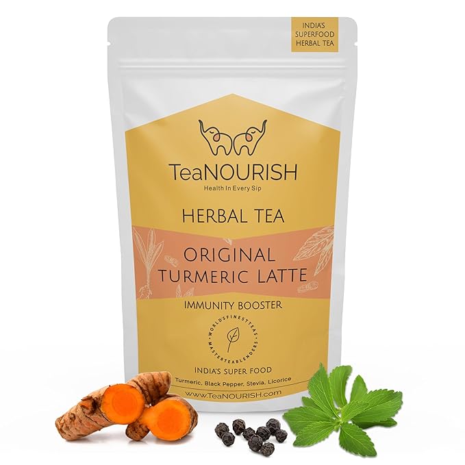 TeaNOURISH Original Turmeric Latte | Golden Milk Powder | Authentic Indian by TeaNOURISH