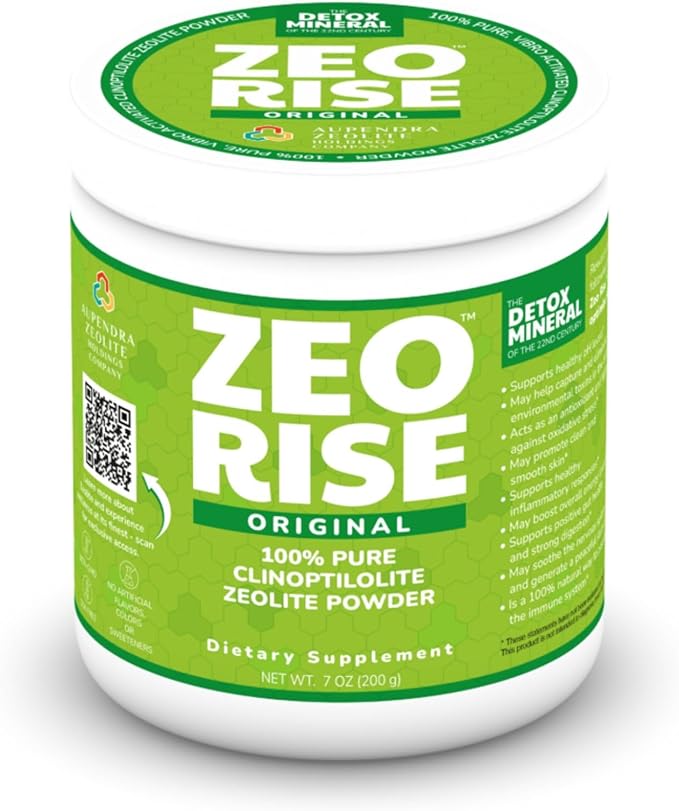 Zeolite Clinoptilolite Detox Powder 7oz | Full Body Cleanse, Support Gut Health by ZEORISE