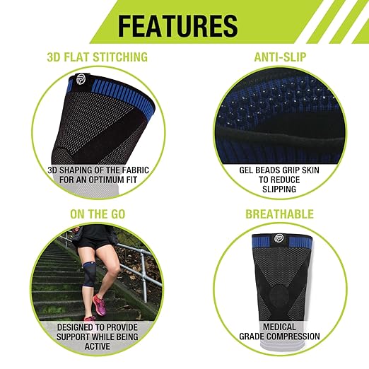 Pro-Tec Athletics 3D Flat Knee Support, Advanced Flat Knit Technology - Image 5