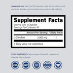 L Citrulline 3000mg Supplement Support L Arginine & Nitric Oxide Pills - Image 6