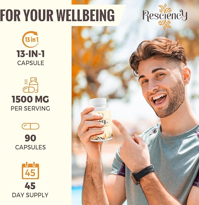 Resciency Detox Binder Supplement – Activated Charcoal, Bentonite Clay - Image 7