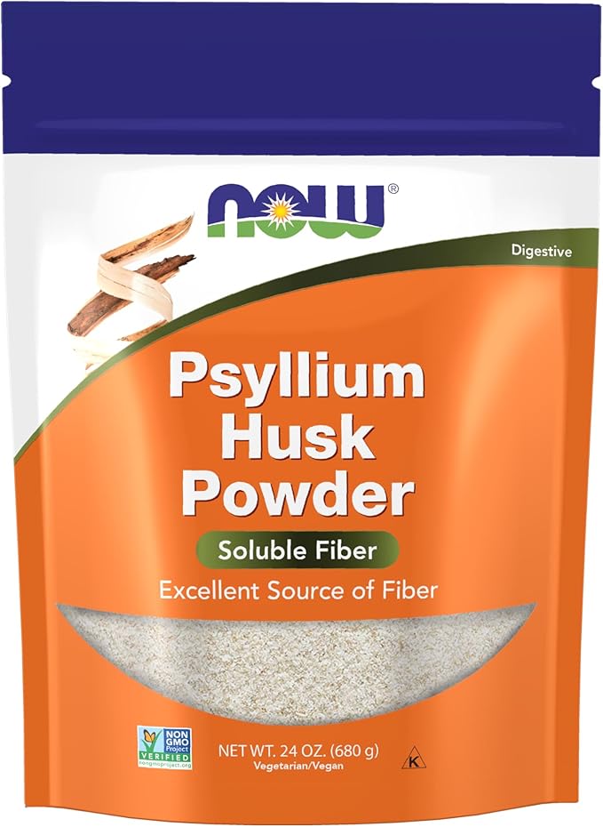 NOW Foods Supplements, Psyllium Husk Powder, Non-GMO Project Verified, Soluble by NOW