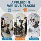 Universal Full Body Patient Lift Sling, Mesh Fabric Patient Sling Transfer and - Image 4