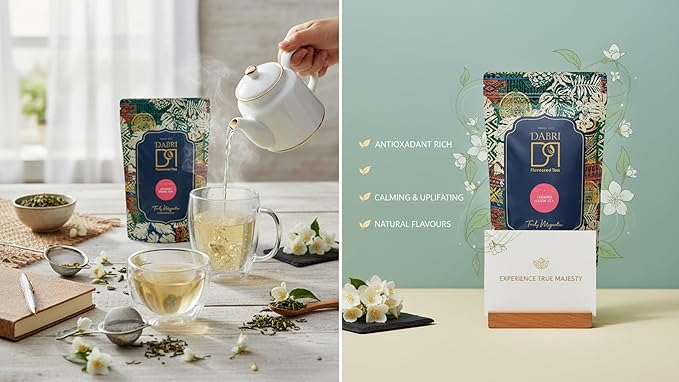 Dabri jasmine Green Tea Loose Leaf | 100g Pouch - Image 4