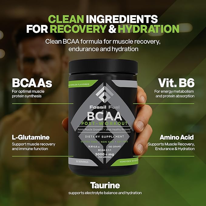 Fossil Fuel Sugar-Free BCAA Powder – Post-Workout Muscle Recovery - Image 2