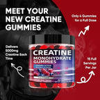 Creatine Monohydrate Gummies 5000mg – Sugar-Free Vegan Creatine Supplement - Image 4