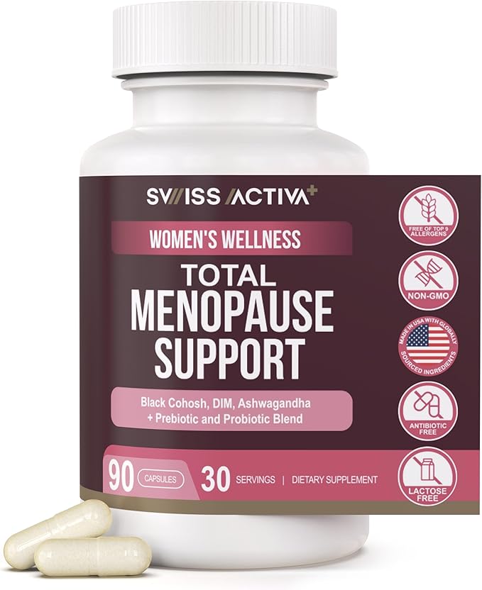 Swiss Activa+ Labs Total Menopause Support – Hormone Balance, Hot Flash Relief by SwissActiva