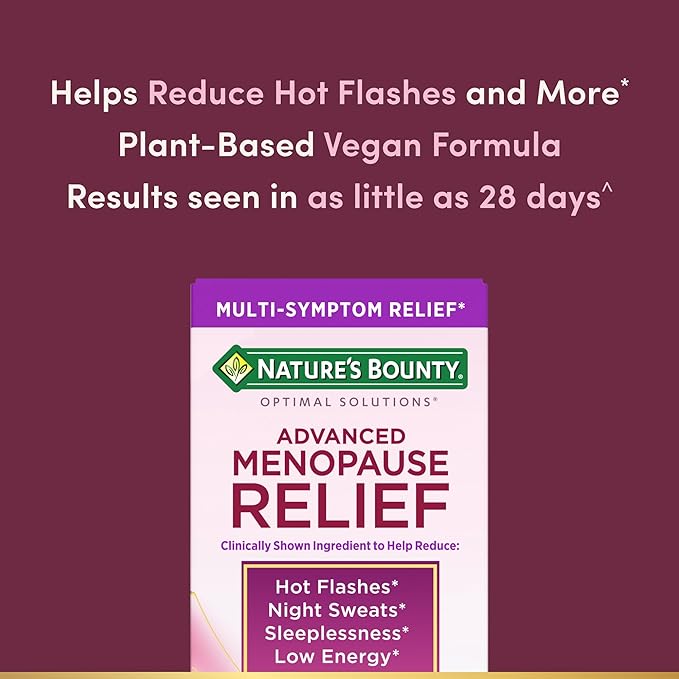 Nature’s Bounty Optimal Solutions Advanced Menopause Relief, Menopause - Image 3