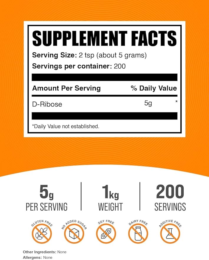 BulkSupplements.com D-Ribose Powder - Image 2