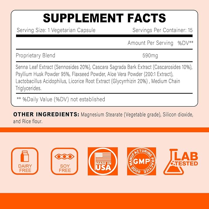 15 Day Cleanse Gut Support, Advanced Gentle Daily Colon Gut Cleanse Detox - Image 2