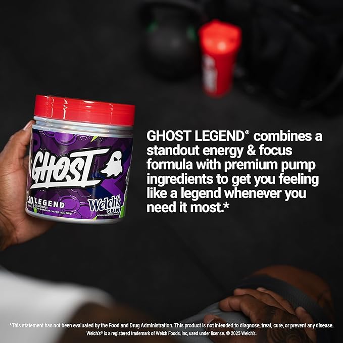 GHOST Legend Pre-Workout Powder, Welch's Grape - Image 5