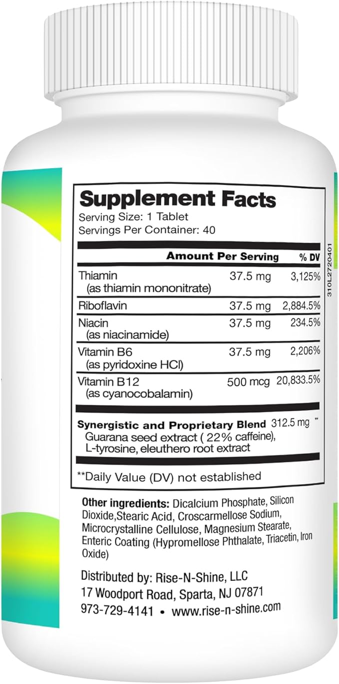 Rise-N-Shine A.M. Energy Supplement Time Release Caffeine - Image 3